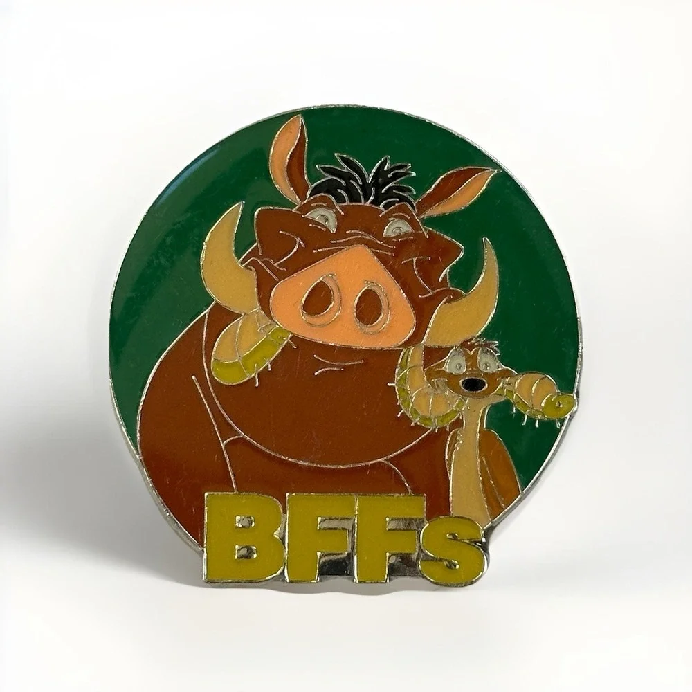 2011 Disney Pin Trading Timon & Pumbaa BFFs Pin – Lion King Best Friends Badge